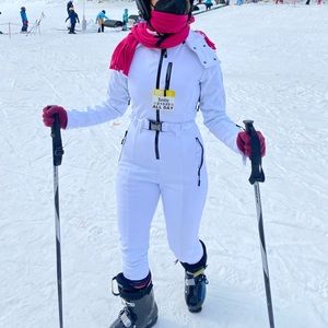 ASOS 4505 ski fitted belted ski suit with hood
